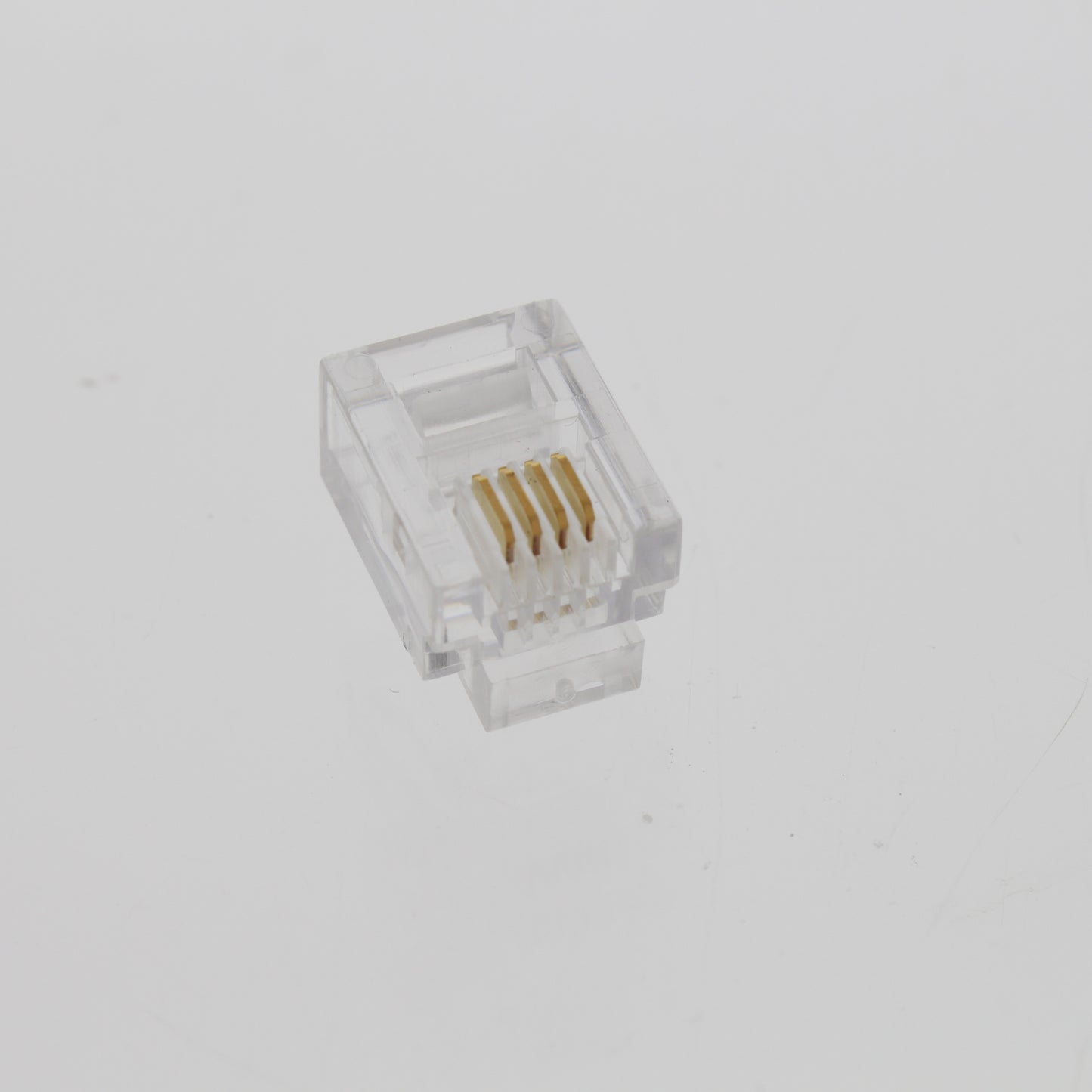 Lance Industries Phone Accessories 6 Standard 4-Wire Clear Modular Plugs 6-Pack