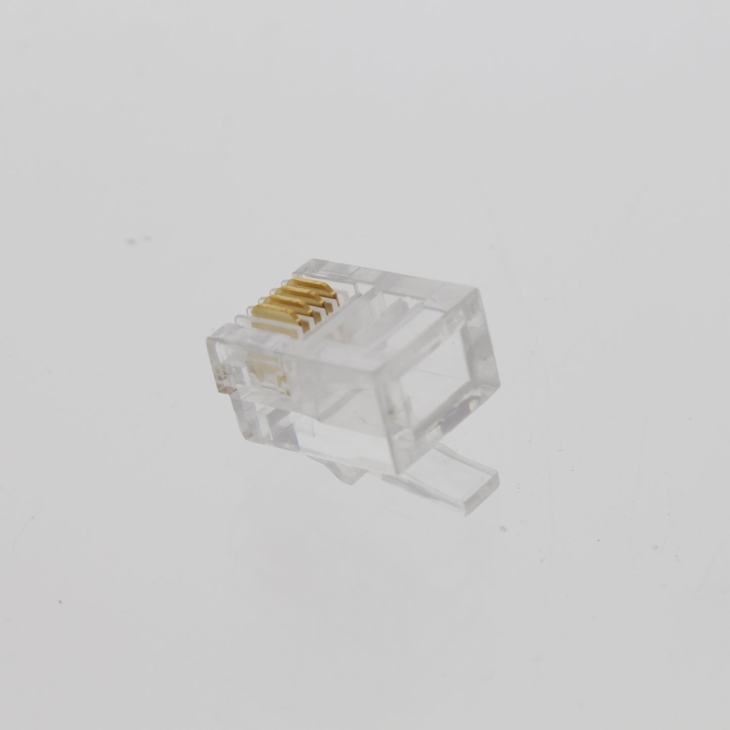 Lance Industries Phone Accessories 6 Standard 4-Wire Clear Modular Plugs 6-Pack