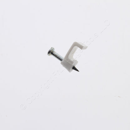 10 White Lance Cable/Wire Staples for Phone, Doorbell, Speaker, Thermostat