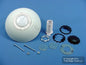White PIR 360? Dual RELAY Ceiling Occupancy Motion Sensor 450sq ft ODC04-IRW