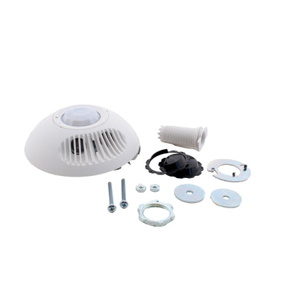 Leviton ODC05-MRW White Dual Relay 180? Ceiling Occupancy Motion Sensor 500sq ft