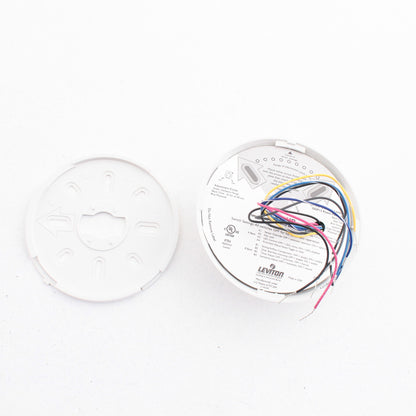 Leviton Dual RELAY White Ultrasonic 180? Ceiling Motion Sensor 500sq ft ODC05-UR