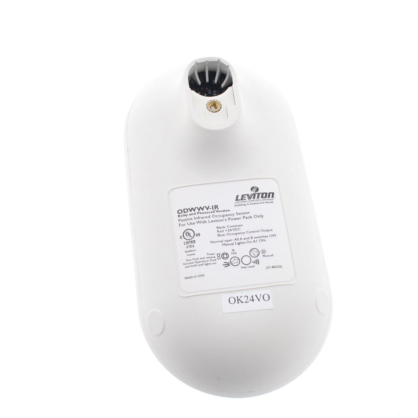 Leviton Dual RELAY 110? Wideview Occupancy Motion Sensor ODWHB-IRW