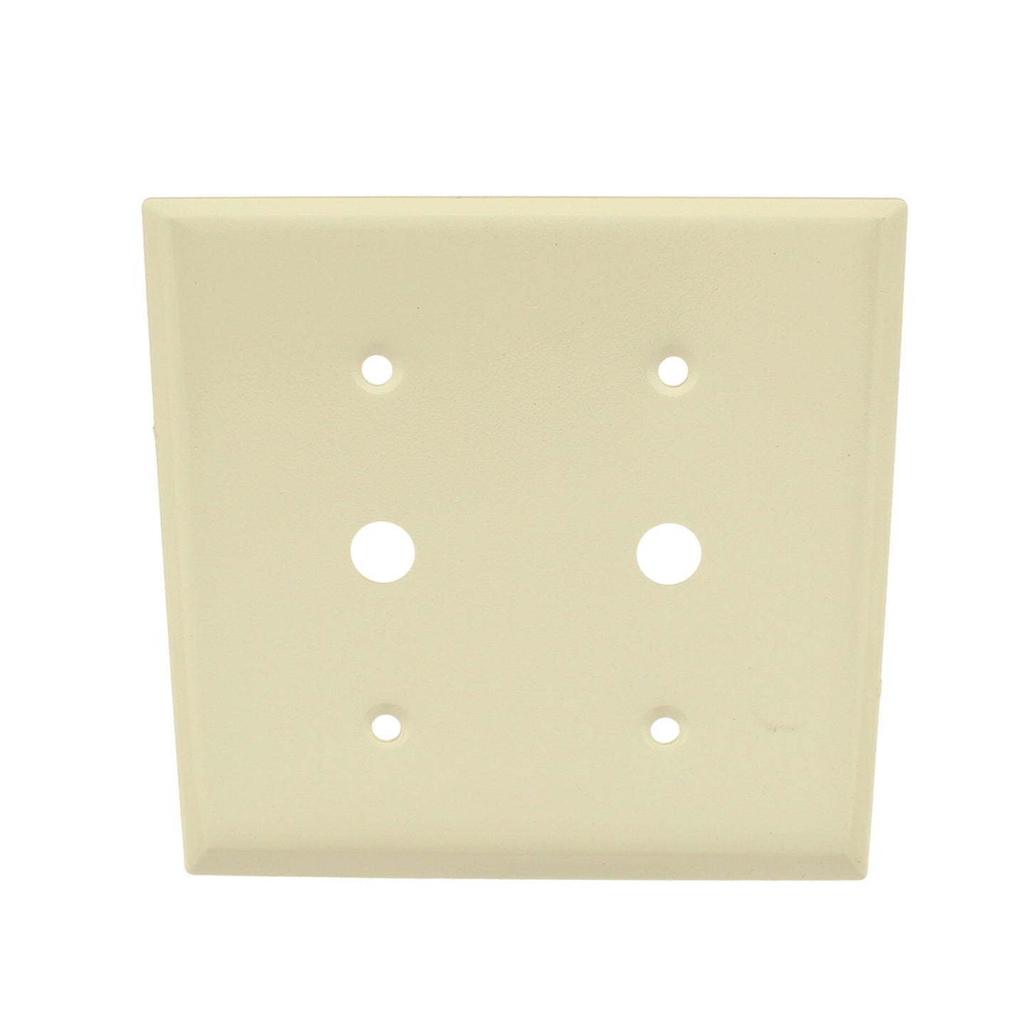 Leviton P22-I Ivory 2-Gang .406" Telephone Cable Thermoset Wallplate Strap Mount