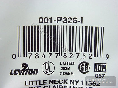 Leviton P326-I Ivory 4-Gang Toggle Switch Decora GFCI Plastic Standard Wallplate