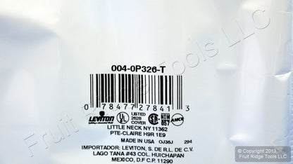 Leviton Light Almond 4-Gang Switch Cover Decora GFCI GFI Wall Plate P326-T