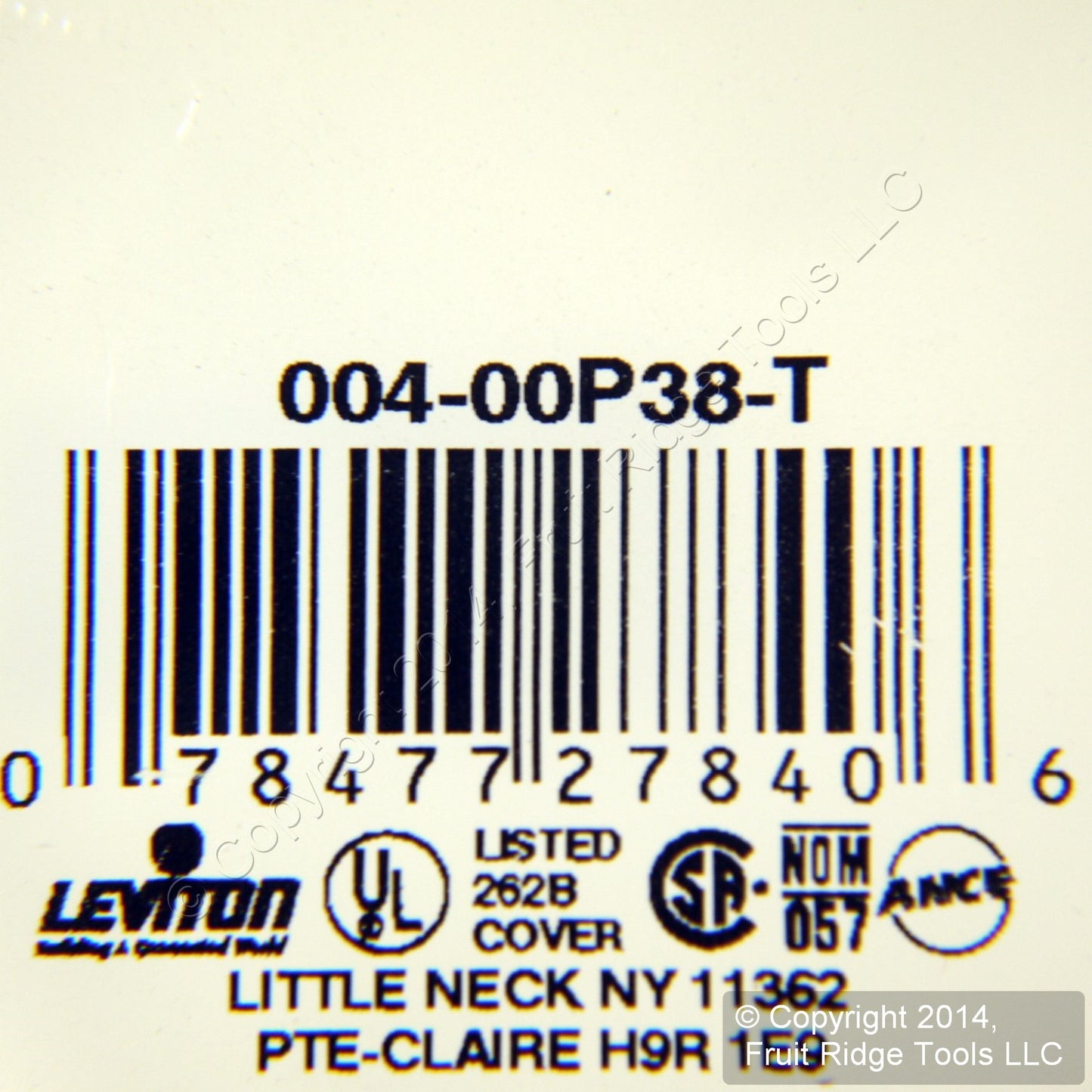 Leviton P38-T Light Almond 4-Gang Toggle Duplex Plastic Standard Wallplate Cover