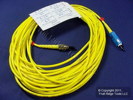 10M Fiber Optic Singlemode Simplex Patch Cable Cord SM ST FC PC Polish PCSCF-S10