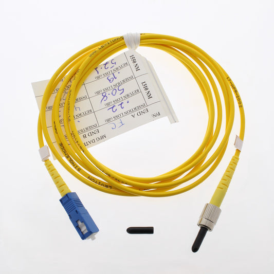 2M Leviton Fiber Optic Singlemode Simplex Patch Cable Cord ST/SC PC PCSCT-S02