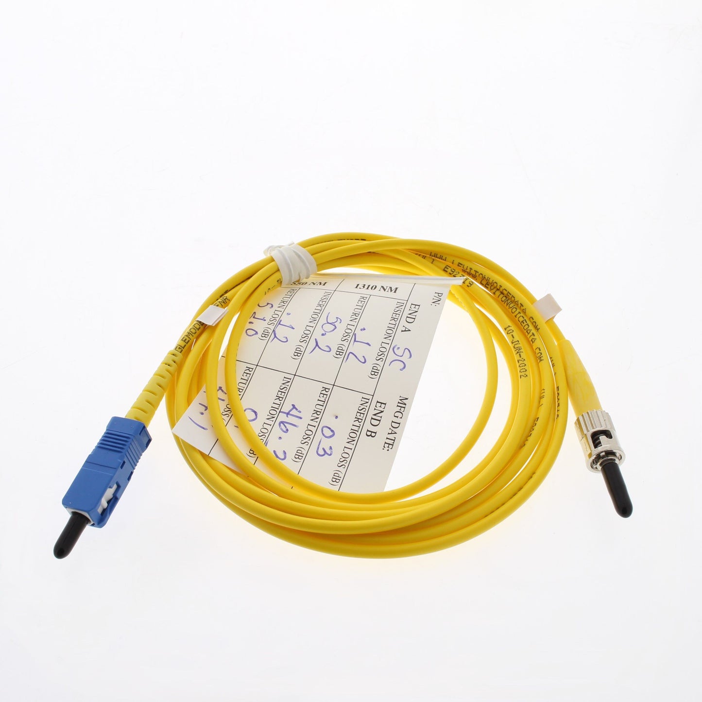 2M Leviton Fiber Optic Singlemode Simplex Patch Cable Cord SM ST LC PC PCSTF-S02