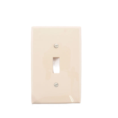 Leviton PJ1-A Almond 1-Gang Toggle Unbreakable Midway Wallplate Covers 100pcs