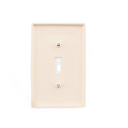 Leviton PJ1-A Almond 1-Gang Toggle Unbreakable Midway Wallplate Covers 100pcs