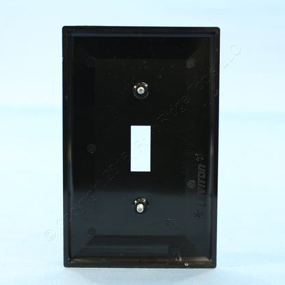 Leviton PJ1-E Black 1-Gang Toggle Switch Unbreakable Nylon Midway Wallplate