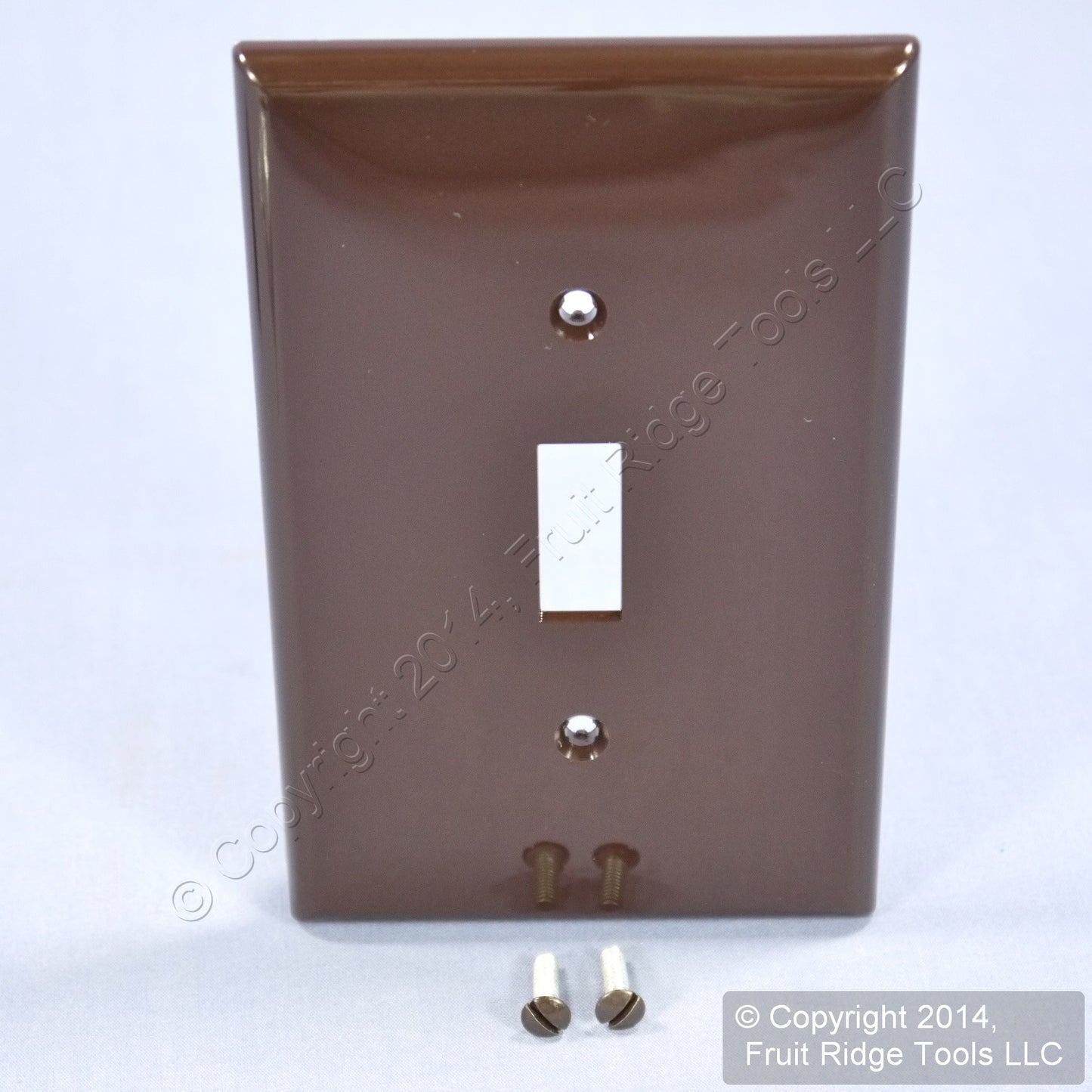 Leviton PJ1 Brown 1-Gang Unbreakable Midway Toggle Switch Cover Nylon Wallplate