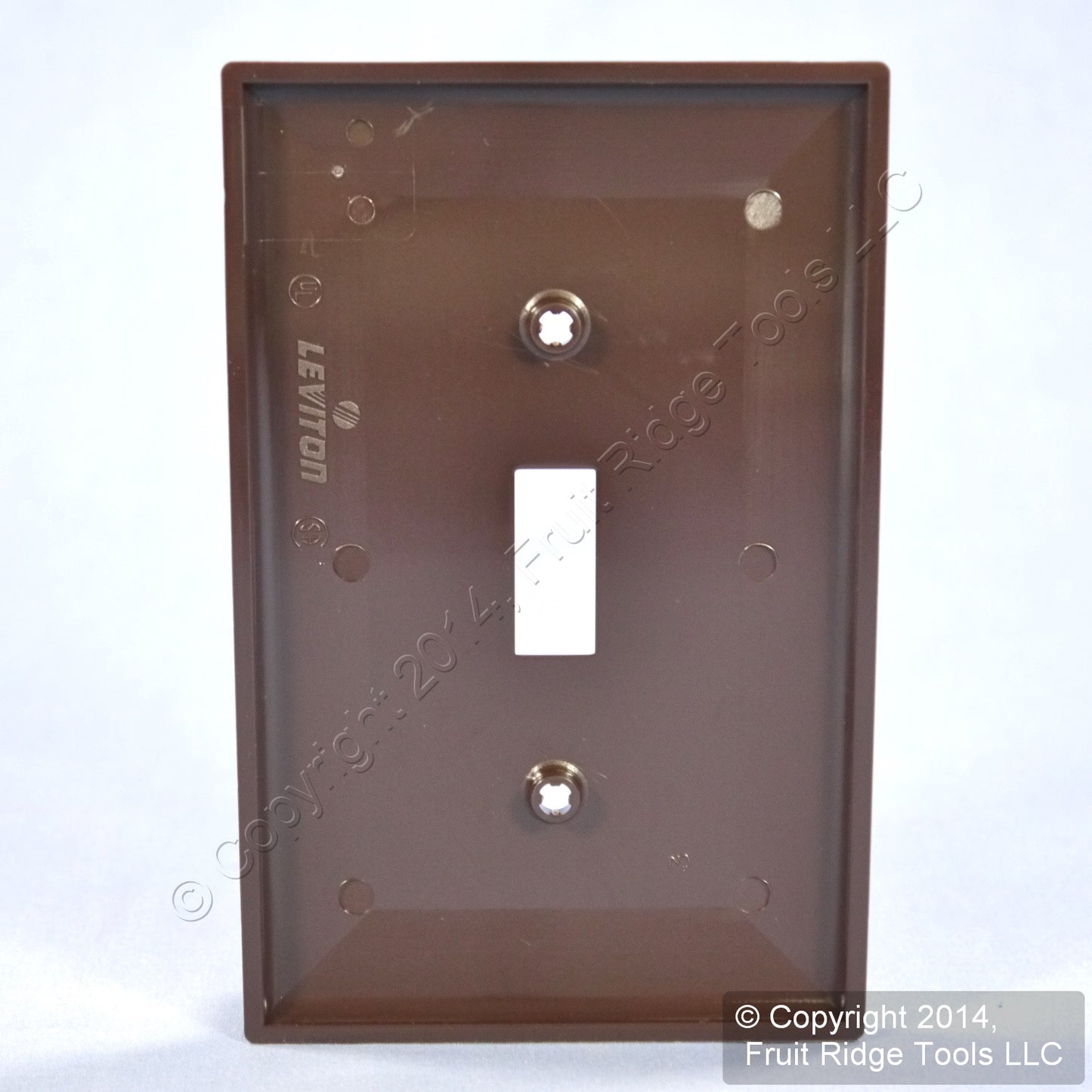 Leviton PJ1 Brown 1-Gang Unbreakable Midway Toggle Switch Cover Nylon Wallplate