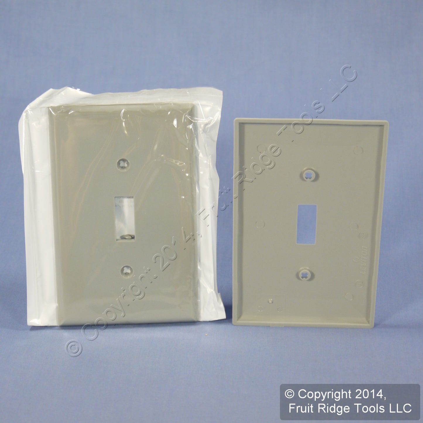 Leviton PJ1-GY Gray 1-Gang Toggle Unbreakable Nylon Midway Wallplate Cover 25pcs