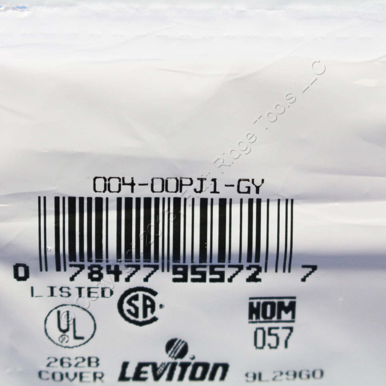 Leviton PJ1-GY Gray 1-Gang Toggle Switch Unbreakable Nylon Midway Wallplate