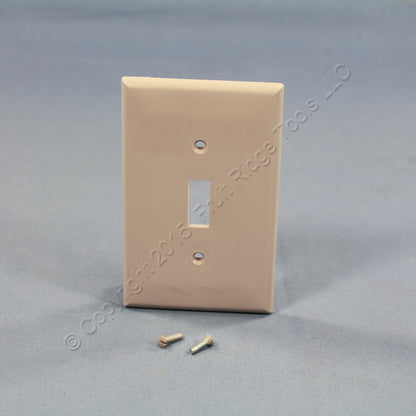 Leviton PJ1-GY Gray 1-Gang Toggle Switch Unbreakable Nylon Midway Wallplate