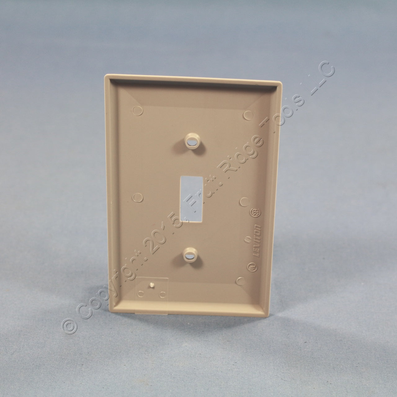 Leviton PJ1-GY Gray 1-Gang Toggle Switch Unbreakable Nylon Midway Wallplate