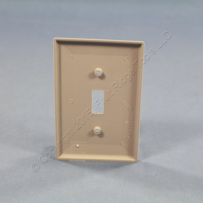 Leviton PJ1-GY Gray 1-Gang Toggle Switch Unbreakable Nylon Midway Wallplate