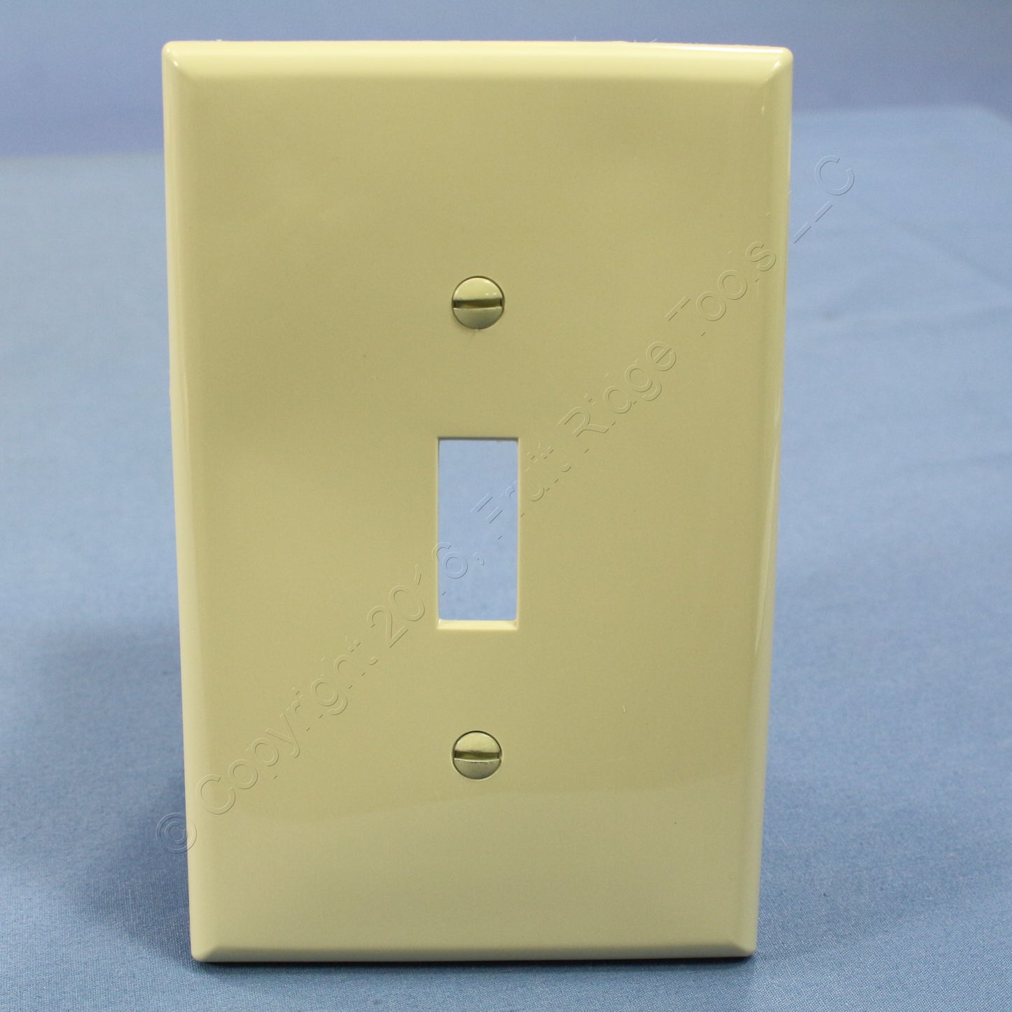 Leviton PJ1-I Ivory 1-Gang Toggle Unbreakable Nylon Midway Wallplate Cover 50pcs