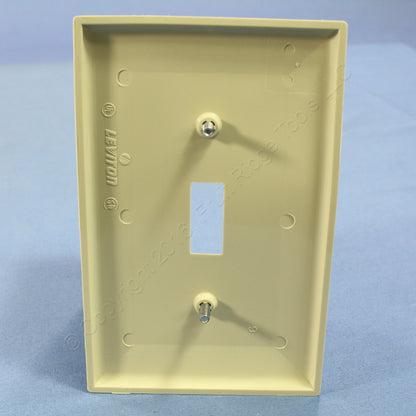 Leviton PJ1-I Ivory 1-Gang Toggle Unbreakable Nylon Midway Wallplate Cover 50pcs