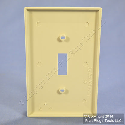 Leviton PJ1-I Ivory 1-Gang Toggle Switch Unbreakable Nylon Midway Wallplate