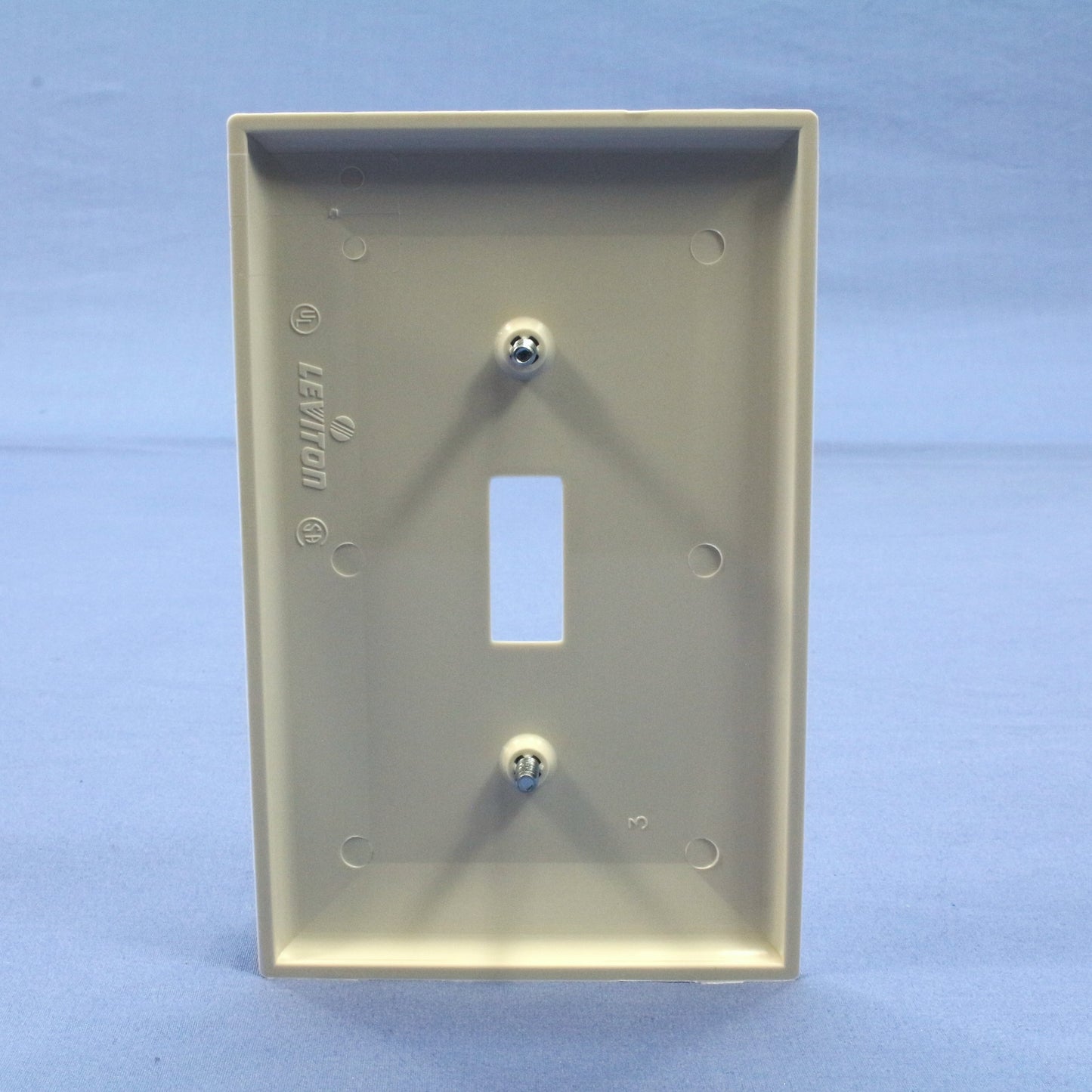 Leviton PJ1-T Lt Almond 1-Gang Toggle Unbreakable Midway Wallplate Cover 20pcs