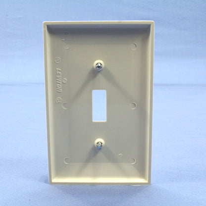 Leviton PJ1-T Lt Almond 1-Gang Toggle Unbreakable Nylon Midway Wallplate Cover