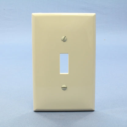 Leviton PJ1-T Light Almond 1-Gang Toggle Unbreakable Midway Wallplate Cover 3pcs