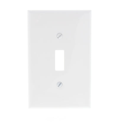 Leviton White Unbreakable Large Switch Cover Nylon Wallplate Switchplate PJ1-W