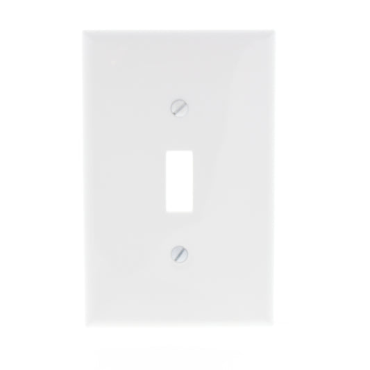 Leviton White Unbreakable Large Switch Cover Nylon Wallplate Switchplate PJ1-W