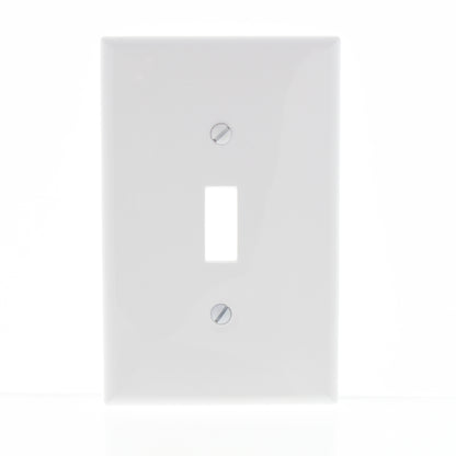 Leviton White Unbreakable Large Switch Cover Nylon Wallplate Switchplate PJ1-W