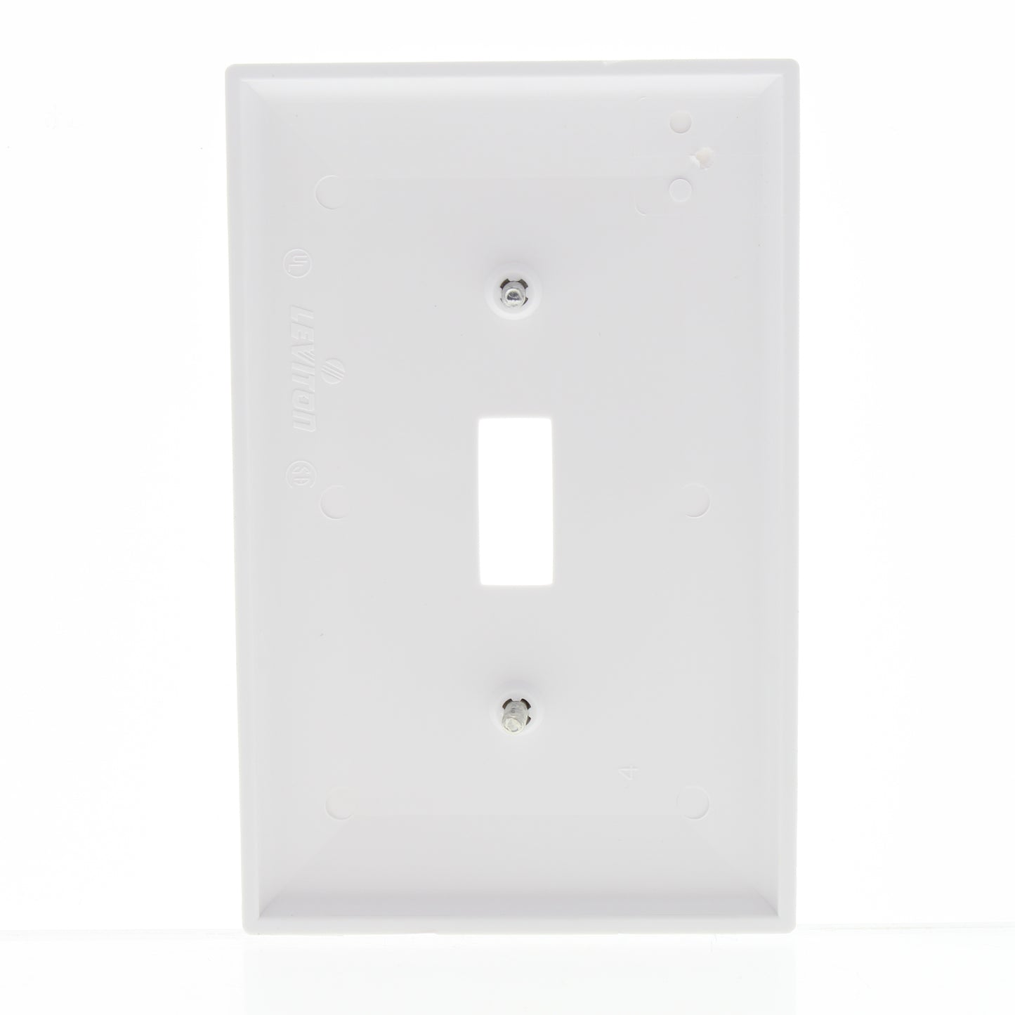 Leviton White Unbreakable Large Switch Cover Nylon Wallplate Switchplate PJ1-W