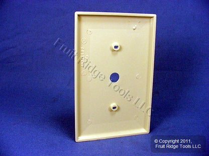 Leviton PJ11-I Ivory 1-Gang Phone .406" Unbreakable Midway Wallplate Strap Mount