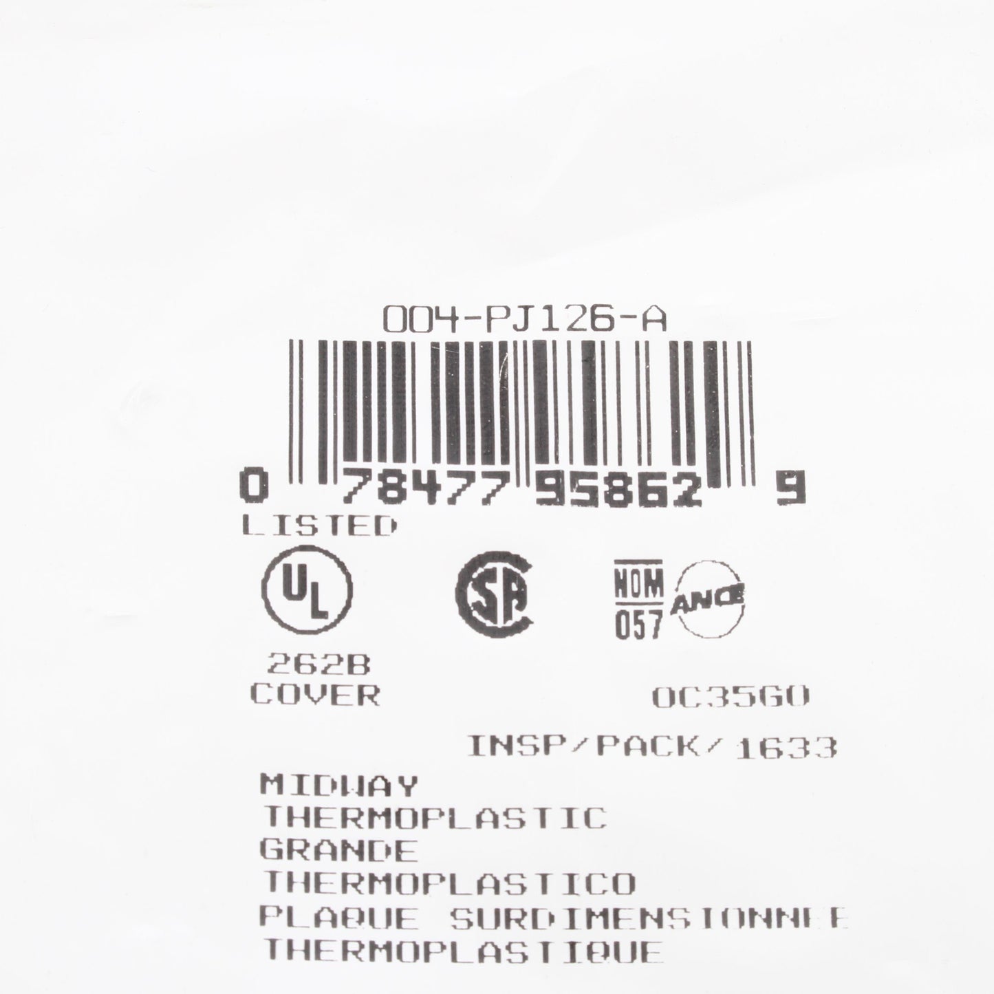 Leviton PJ126-A Almond 2-Gang Toggle Decora Unbreakable Midway Wallplate Cover