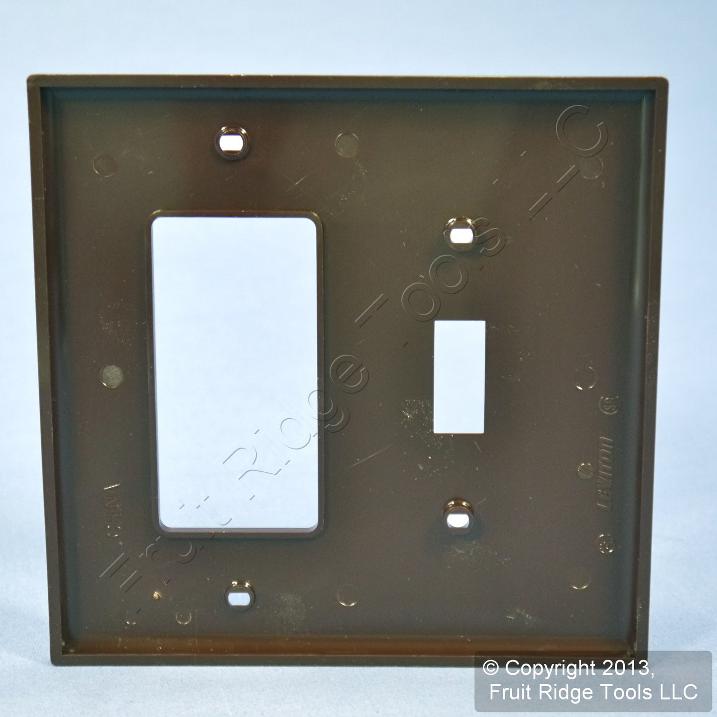 Leviton PJ126 Brown Combo Toggle Switch GFCI Decora Receptacle Wallplate Cover