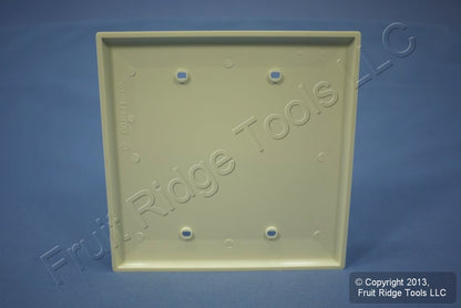 Leviton PJ23-A Almond 2-Gang Midway Unbreakable Blank Box Mount Wallplate Cover