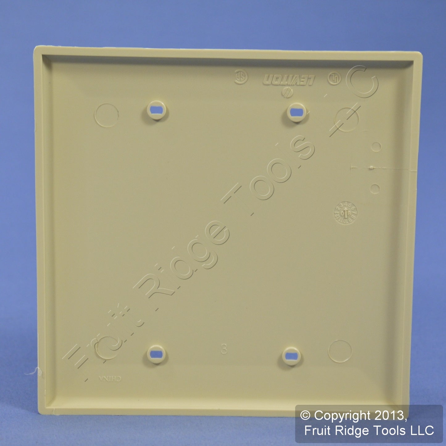 Leviton PJ23-I Ivory 2-Gang Blank Unbreakable Midway Wallplate Covers Box Mount