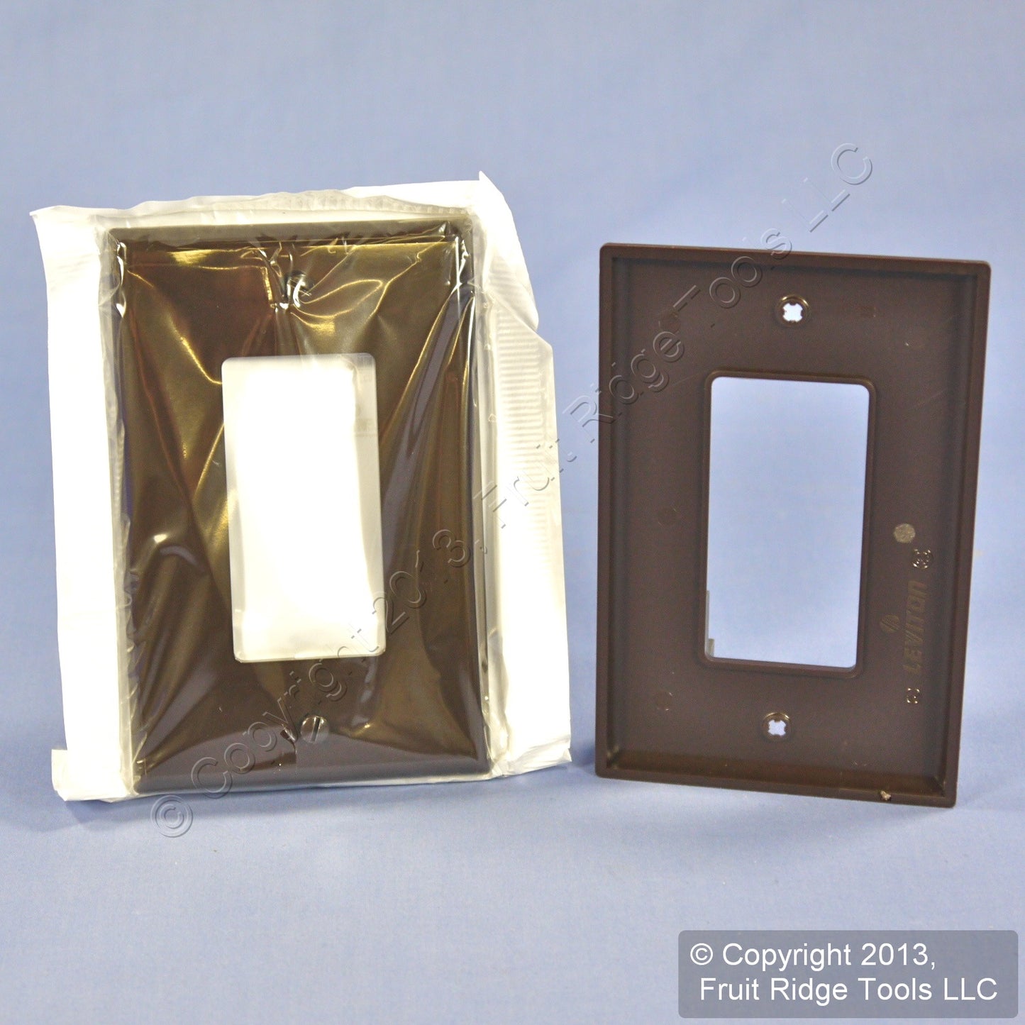 Leviton PJ26 Brown 1-Gang Decora GFCI Unbreakable Midway Wallplate Cover 20pcs