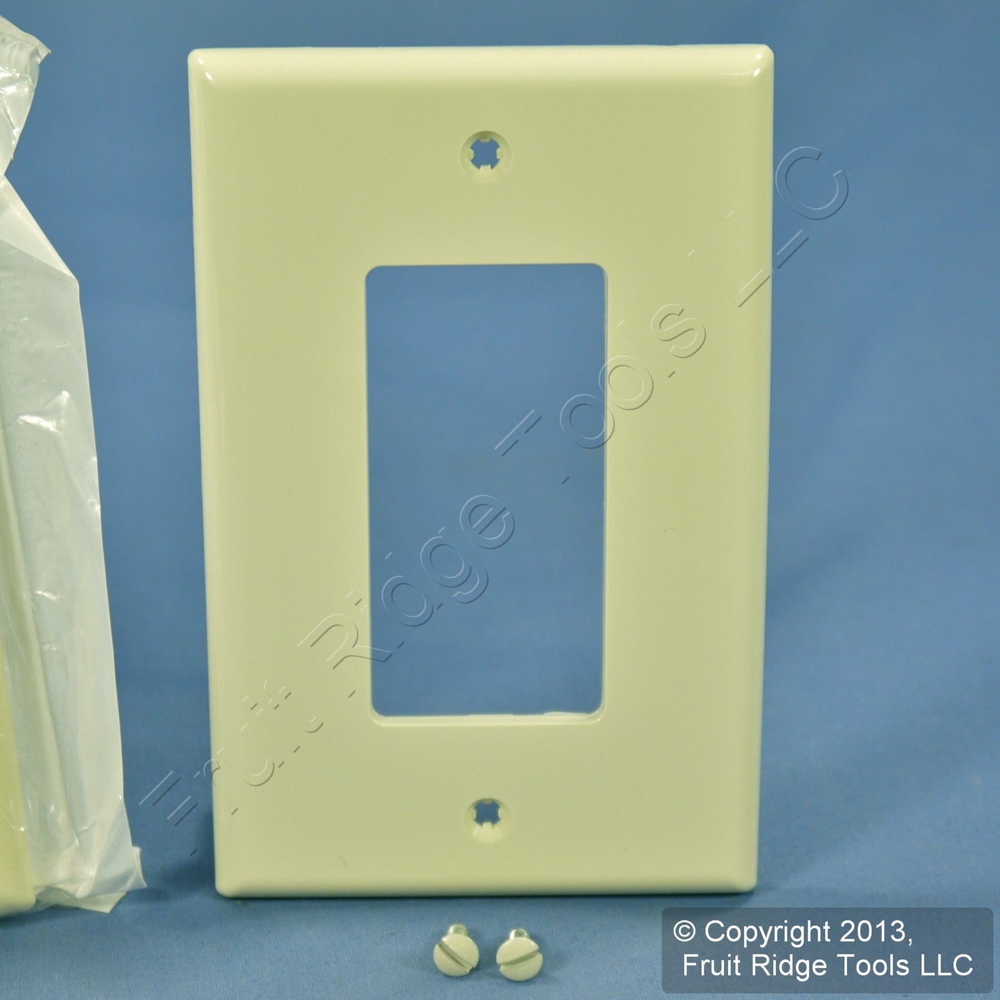 Leviton PJ26-A Almond 1-Gang Decora GFCI Unbreakable Midway Wallplate Cover 2pcs