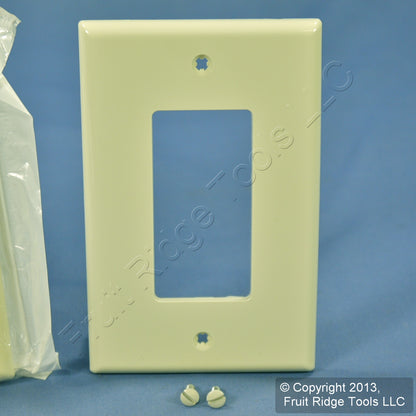 Leviton PJ26-A Almond 1-Gang Decora GFCI Unbreakable Midway Wallplate Cover 2pcs