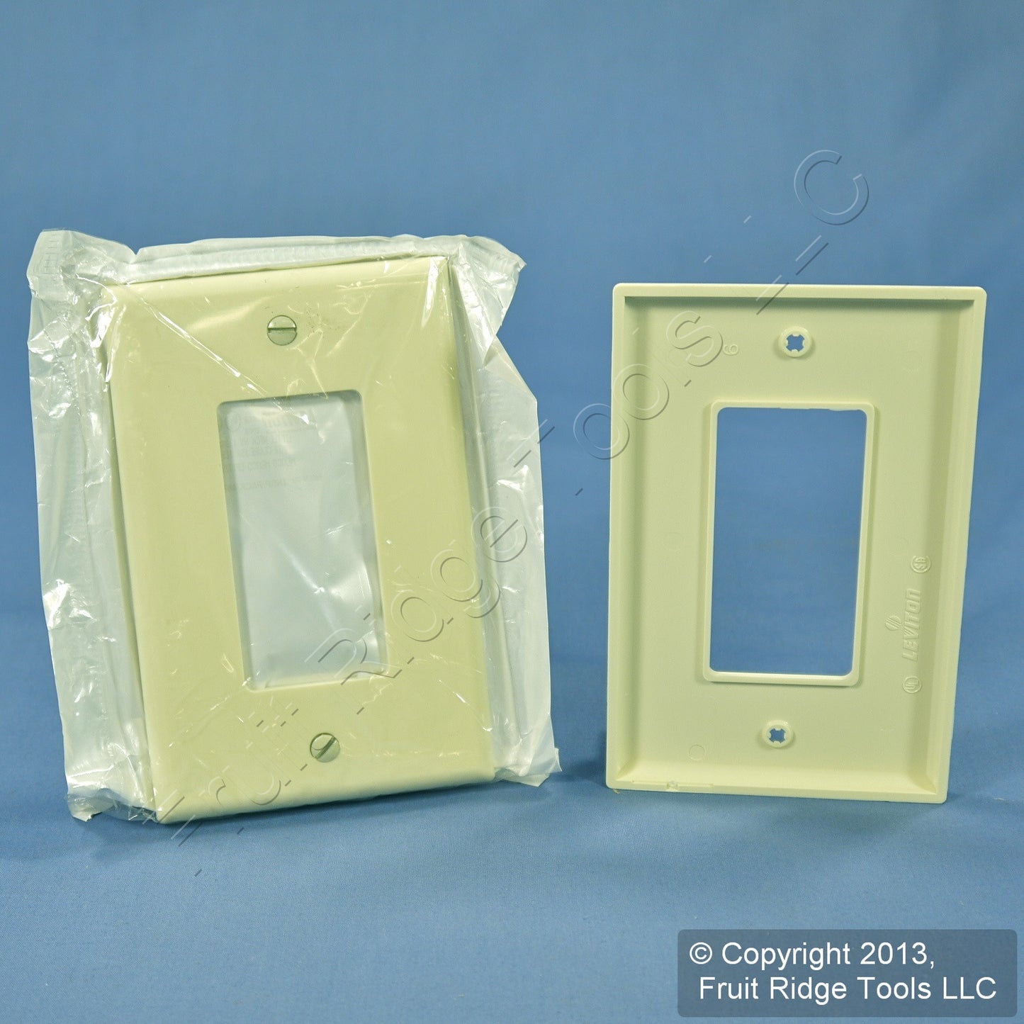 Leviton PJ26-A Almond 1-Gang Decora GFCI Unbreakable Midway Wallplate Cover 2pcs