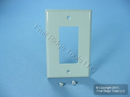 Leviton PJ26-GY Gray 1-Gang Decora GFCI Unbreakable Nylon Midway Wallplate Cover