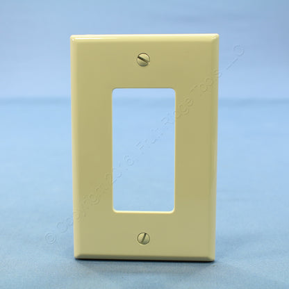 Leviton PJ26-I Ivory 1-Gang Decora GFCI Unbreakable Nylon Midway Wallplate Cover