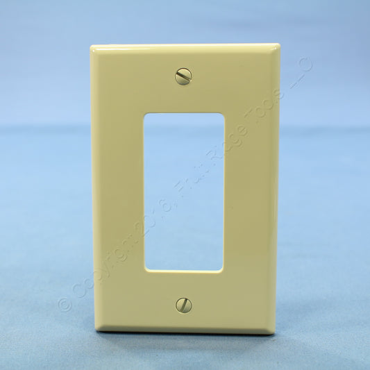 Leviton PJ26-I Ivory 1-Gang Decora GFCI Unbreakable Nylon Midway Wallplate Cover