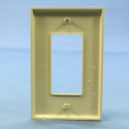 Leviton PJ26-I Ivory 1-Gang Decora GFCI Unbreakable Nylon Midway Wallplate Cover