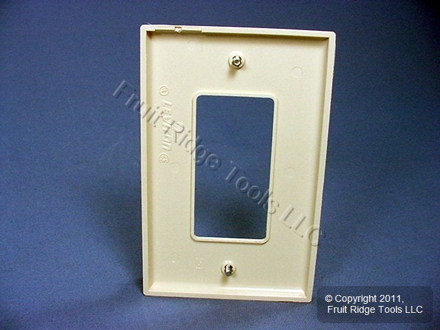 Leviton PJ26-T Lt Almond 1-Gang Decora GFCI Unbreakable Midway Wallplate Cover