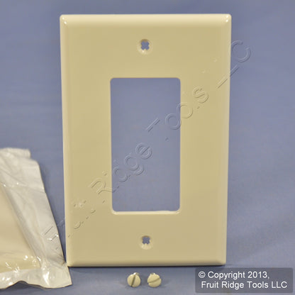 Leviton PJ26-T Light Almond 1-Gang Decora GFCI Unbreakable Midway Wallplate 2pcs