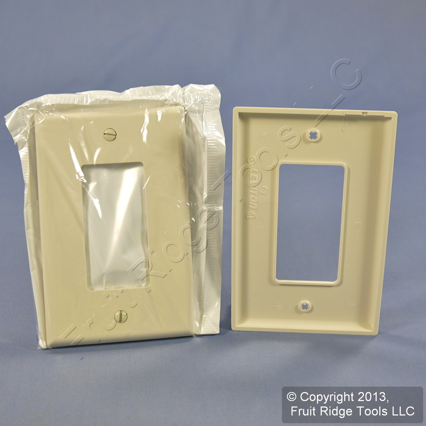Leviton PJ26-T Light Almond 1-Gang Decora GFCI Unbreakable Midway Wallplate 2pcs